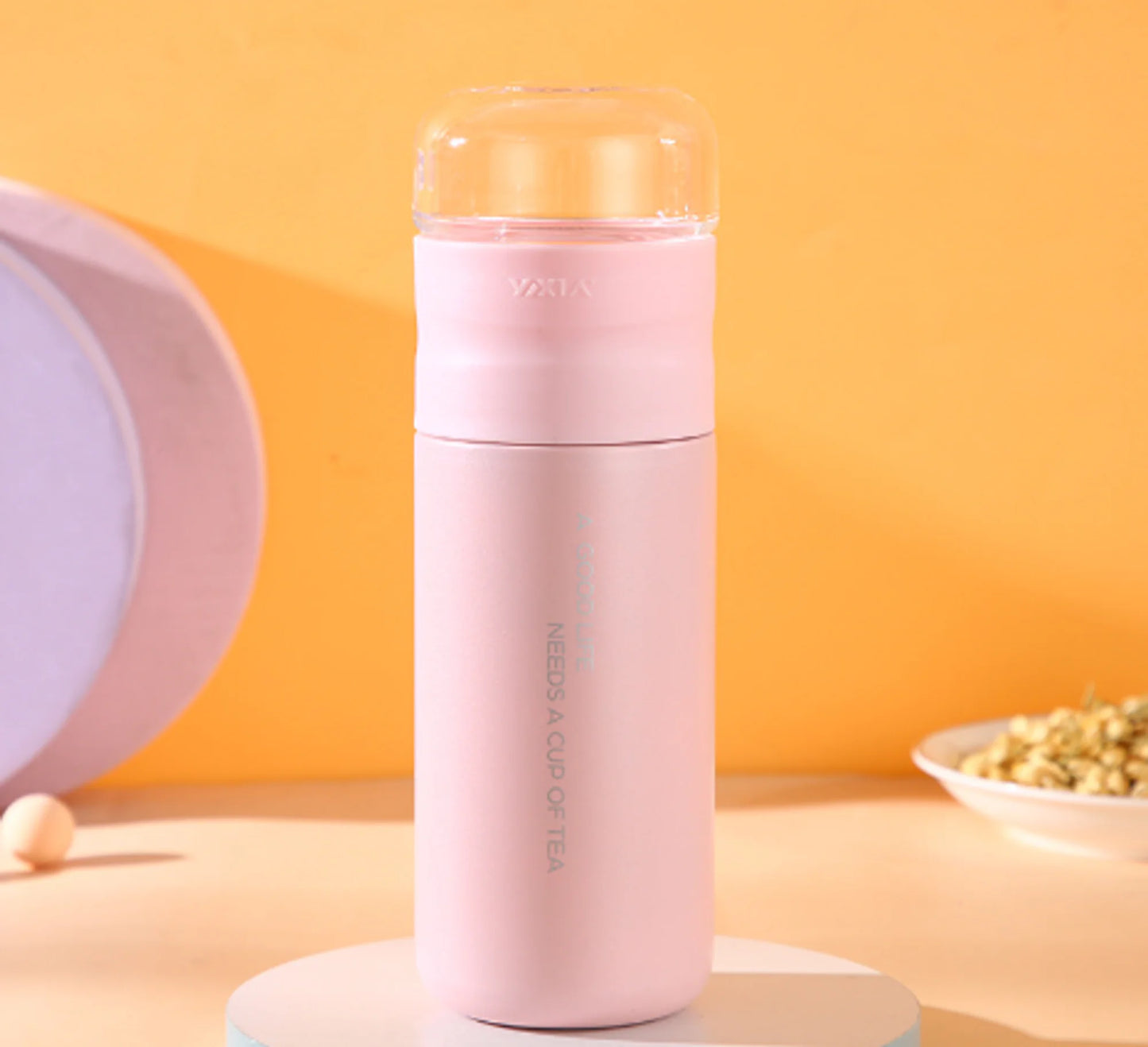 Insulated Cup With Filter Stainless Steel Tea Bottle Cup